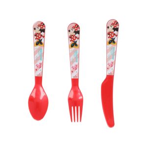 Stor 3-Piece Cutlery Set with Hangtag Minnie Pink Stor 3-Piece Cutlery Set with Hangtag Minnie Pink